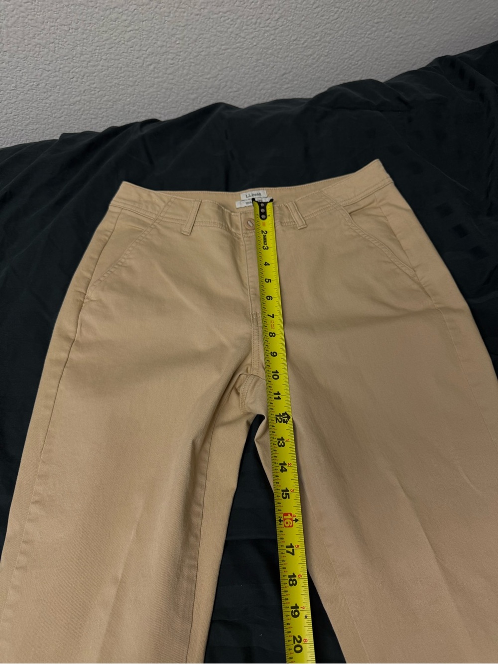 L.L. Bean Khaki Straight Favorite Fit Pants in Tan - Picture 8 of 9